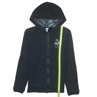 Mens UK Size S le coq sportif Black Full Zip Hoodie