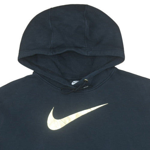 Womens UK Size M Nike Black Pullover Hoodie