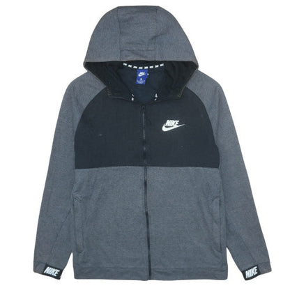 Mens UK Size XL Nike Grey Full Zip Hoodie