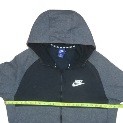 Mens UK Size XL Nike Grey Full Zip Hoodie