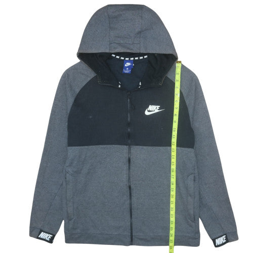 Mens UK Size XL Nike Grey Full Zip Hoodie