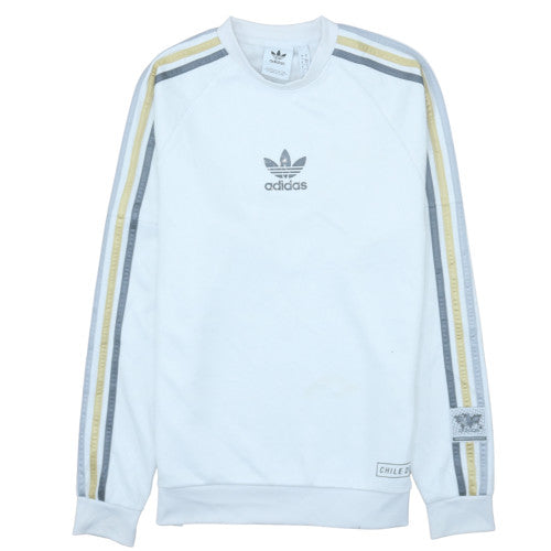 Mens UK Size S adidas White Pullover Sweatshirt