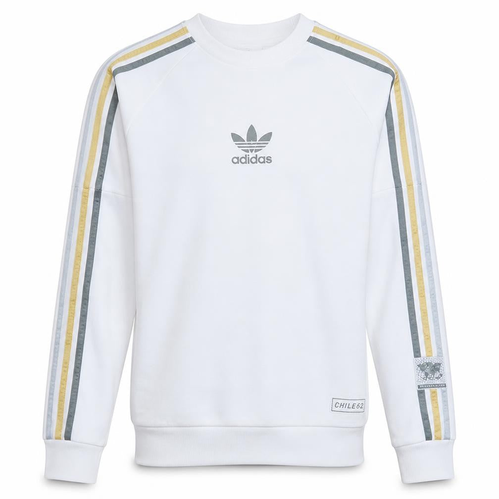 Mens UK Size S adidas White Pullover Sweatshirt