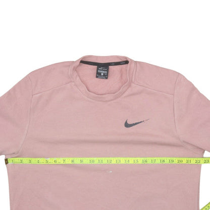 Womens UK Size M Nike Pink Pullover Sweatshirt