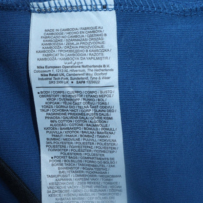 Mens UK Size S Nike Blue Pullover Hoodie