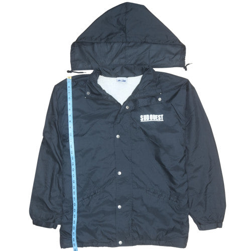 Mens UK Size XL Ocean Jackets Black Windbreaker Coat