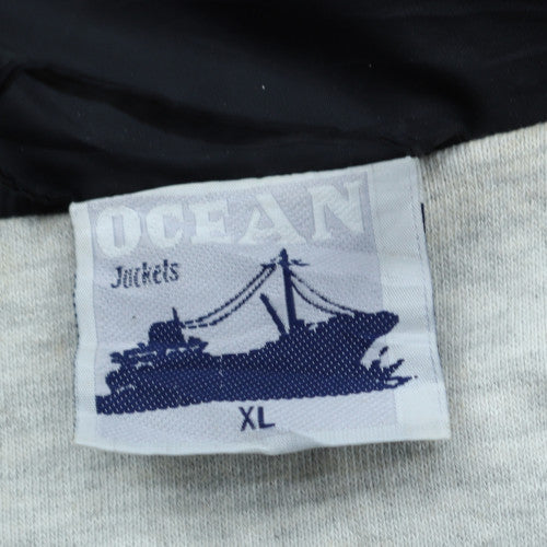 Mens UK Size XL Ocean Jackets Black Windbreaker Coat