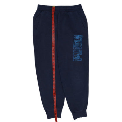 Mens UK Size M PUMA Regular Fit Sweatpants Blue Trousers