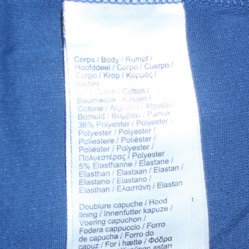 Mens UK Size S Lacoste Blue Pullover Hoodie