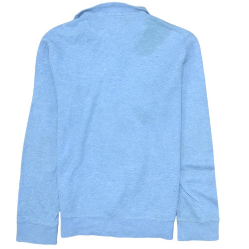 Mens UK Size S Ralph Lauren Blue 1/2 Zip Sweatshirt
