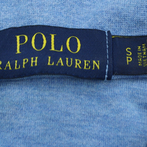 Mens UK Size S Ralph Lauren Blue 1/2 Zip Sweatshirt