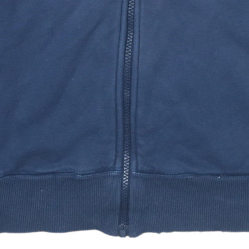 Mens UK Size L adidas Blue Full Zip Hoodie