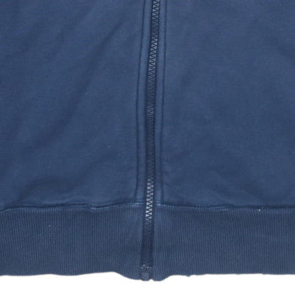 Mens UK Size L adidas Blue Full Zip Hoodie