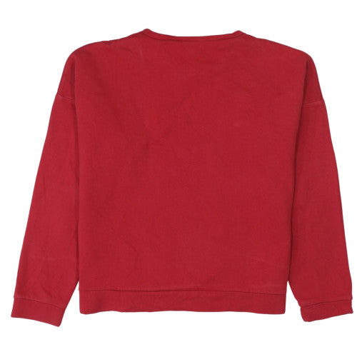 Womens UK Size M GUESS Red Pullover Sweatshirt