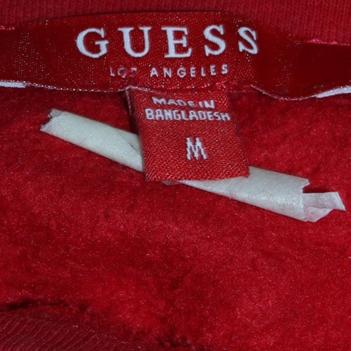 Womens UK Size M GUESS Red Pullover Sweatshirt