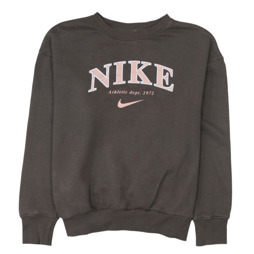 Womens UK Size S Nike Brown Pullover Sweatshirt