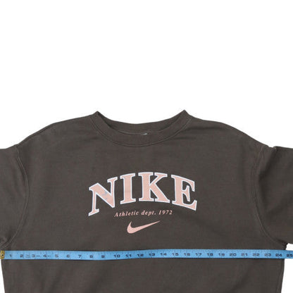Womens UK Size S Nike Brown Pullover Sweatshirt