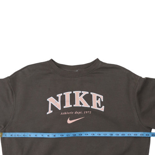 Womens UK Size S Nike Brown Pullover Sweatshirt