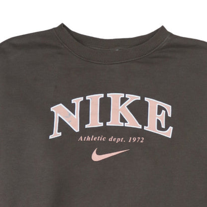 Womens UK Size S Nike Brown Pullover Sweatshirt