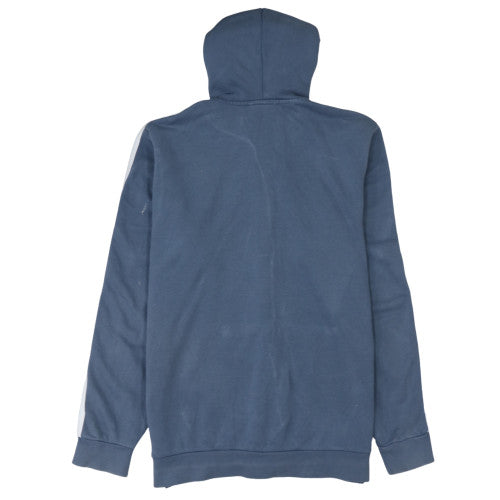 Mens UK Size L adidas Blue Full Zip Hoodie