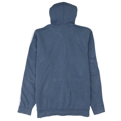 Mens UK Size L adidas Blue Full Zip Hoodie