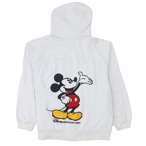 Womens UK Size M Disney White Full Zip Hoodie