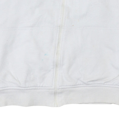 Womens UK Size M Disney White Full Zip Hoodie