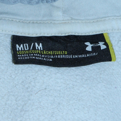 Mens UK Size M Under armour Grey Pullover Hoodie