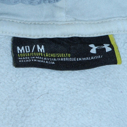 Mens UK Size M Under armour Grey Pullover Hoodie