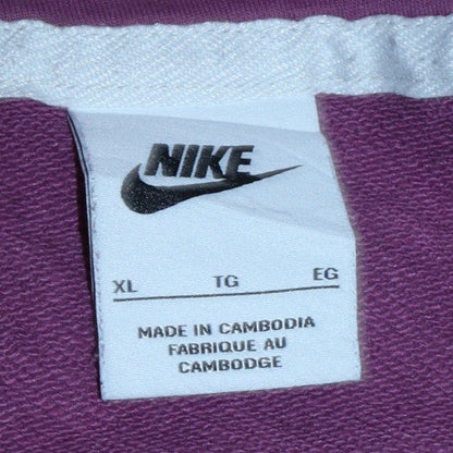 Womens UK Size XL Nike Purple Pullover Hoodie