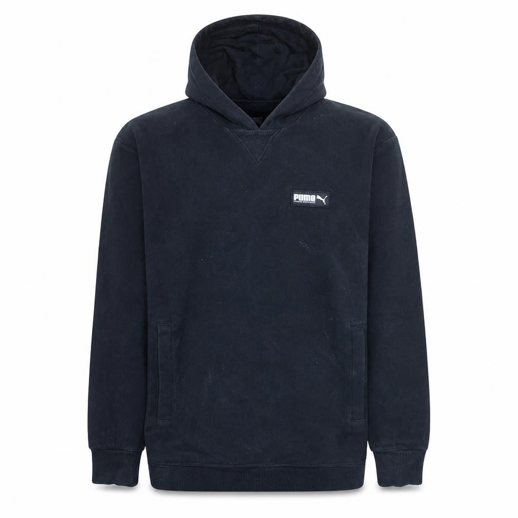 Mens UK Size S PUMA Black Pullover Hoodie