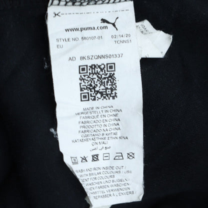 Mens UK Size S PUMA Black Pullover Hoodie