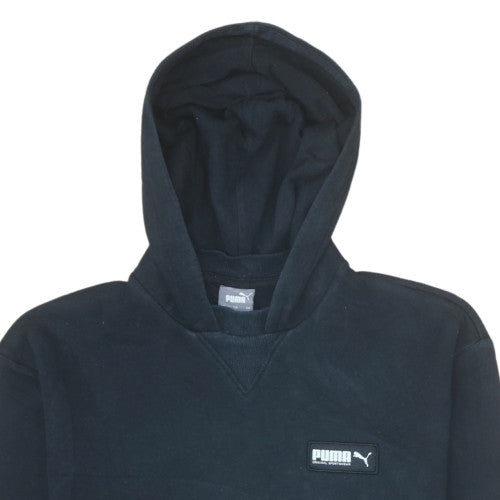 Mens UK Size S PUMA Black Pullover Hoodie