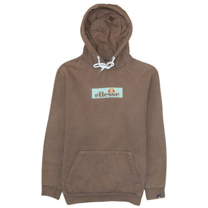 Mens UK Size S ellesse Brown Pullover Hoodie