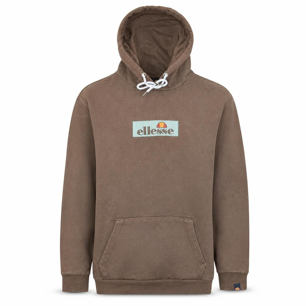 Mens UK Size S ellesse Brown Pullover Hoodie