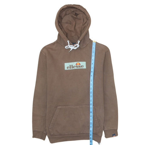 Mens UK Size S ellesse Brown Pullover Hoodie