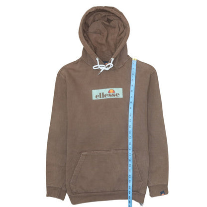 Mens UK Size S ellesse Brown Pullover Hoodie