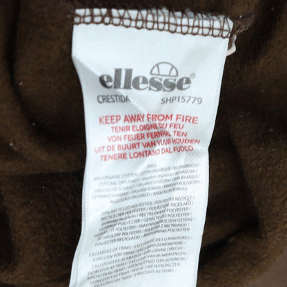 Mens UK Size S ellesse Brown Pullover Hoodie