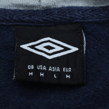 Mens UK Size M Umbro Blue Full Zip Hoodie