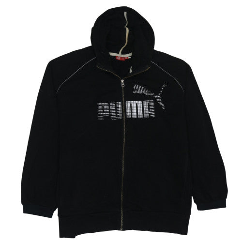 Mens UK Size XL PUMA Black Full Zip Hoodie