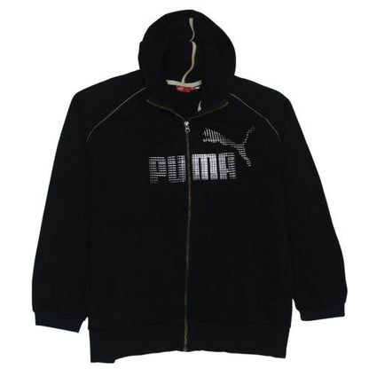 Mens UK Size XL PUMA Black Full Zip Hoodie