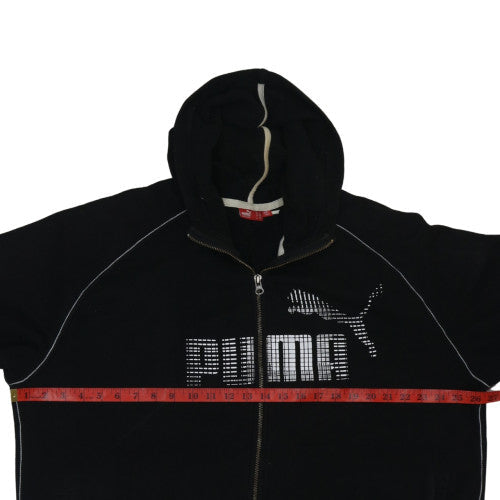 Mens UK Size XL PUMA Black Full Zip Hoodie