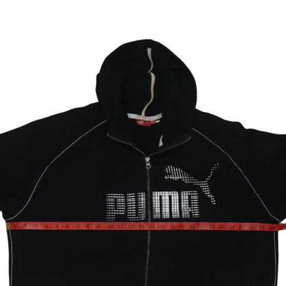 Mens UK Size XL PUMA Black Full Zip Hoodie