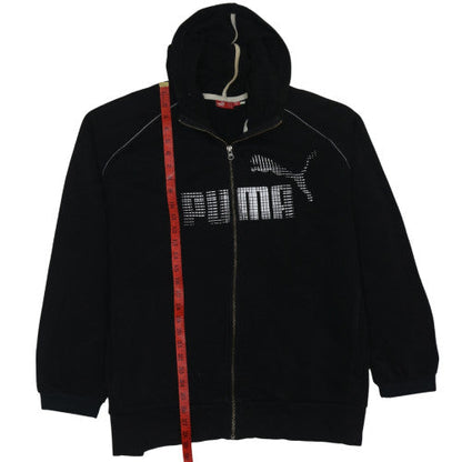Mens UK Size XL PUMA Black Full Zip Hoodie