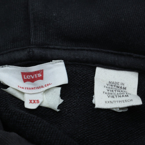 Womens UK Size 2XS Levi's Black Pullover Hoodie
