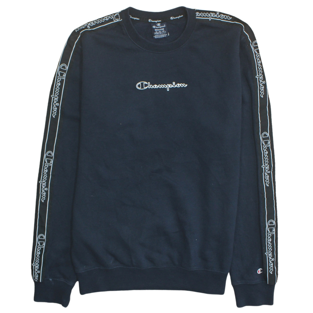 Mens UK Size M Champion Black Pullover Sweatshirt