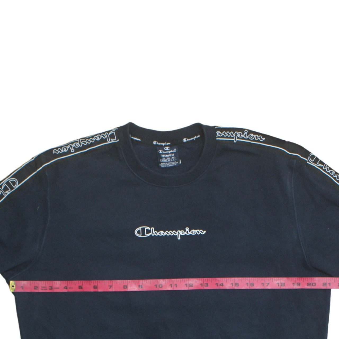Mens UK Size M Champion Black Pullover Sweatshirt