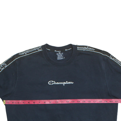 Mens UK Size M Champion Black Pullover Sweatshirt