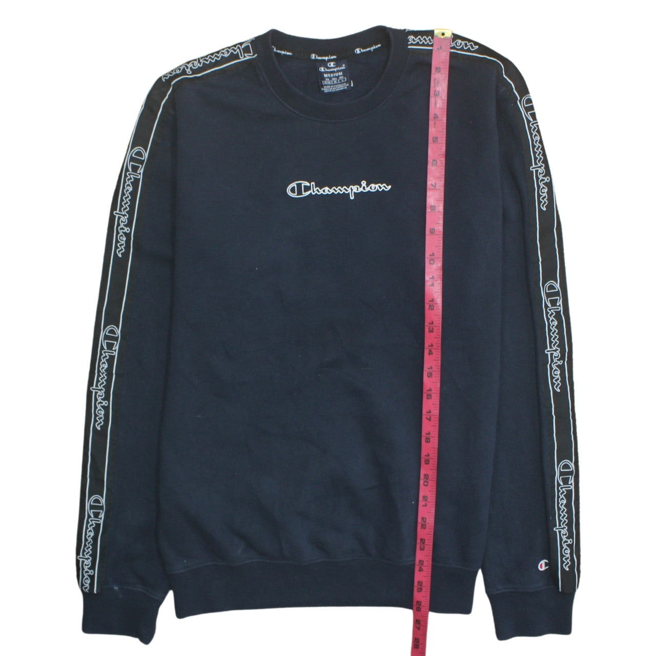 Mens UK Size M Champion Black Pullover Sweatshirt