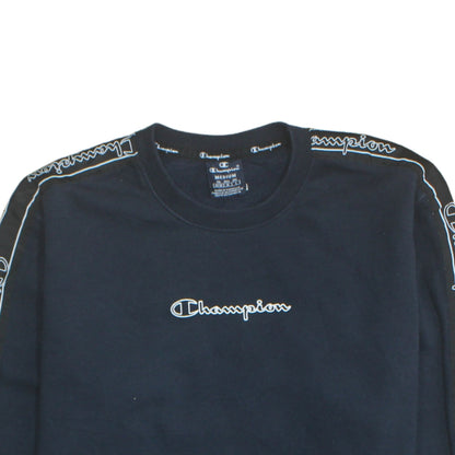 Mens UK Size M Champion Black Pullover Sweatshirt